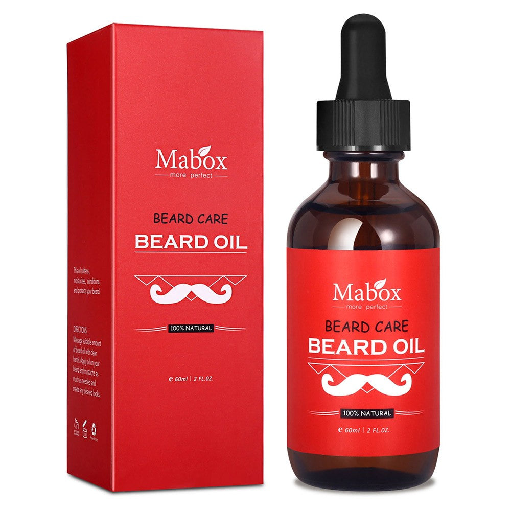 Mabox 60ml Natural Beard Oil Male's Mustache