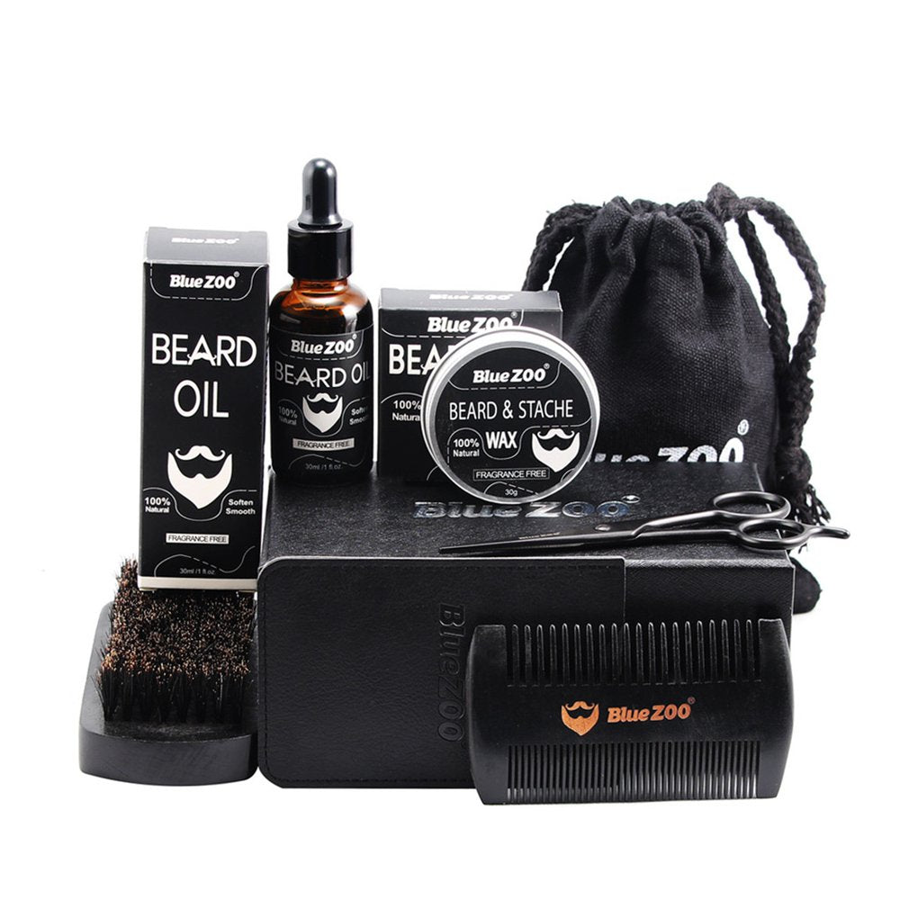 Black Bluezoo Beard Set Beard Oil Beard